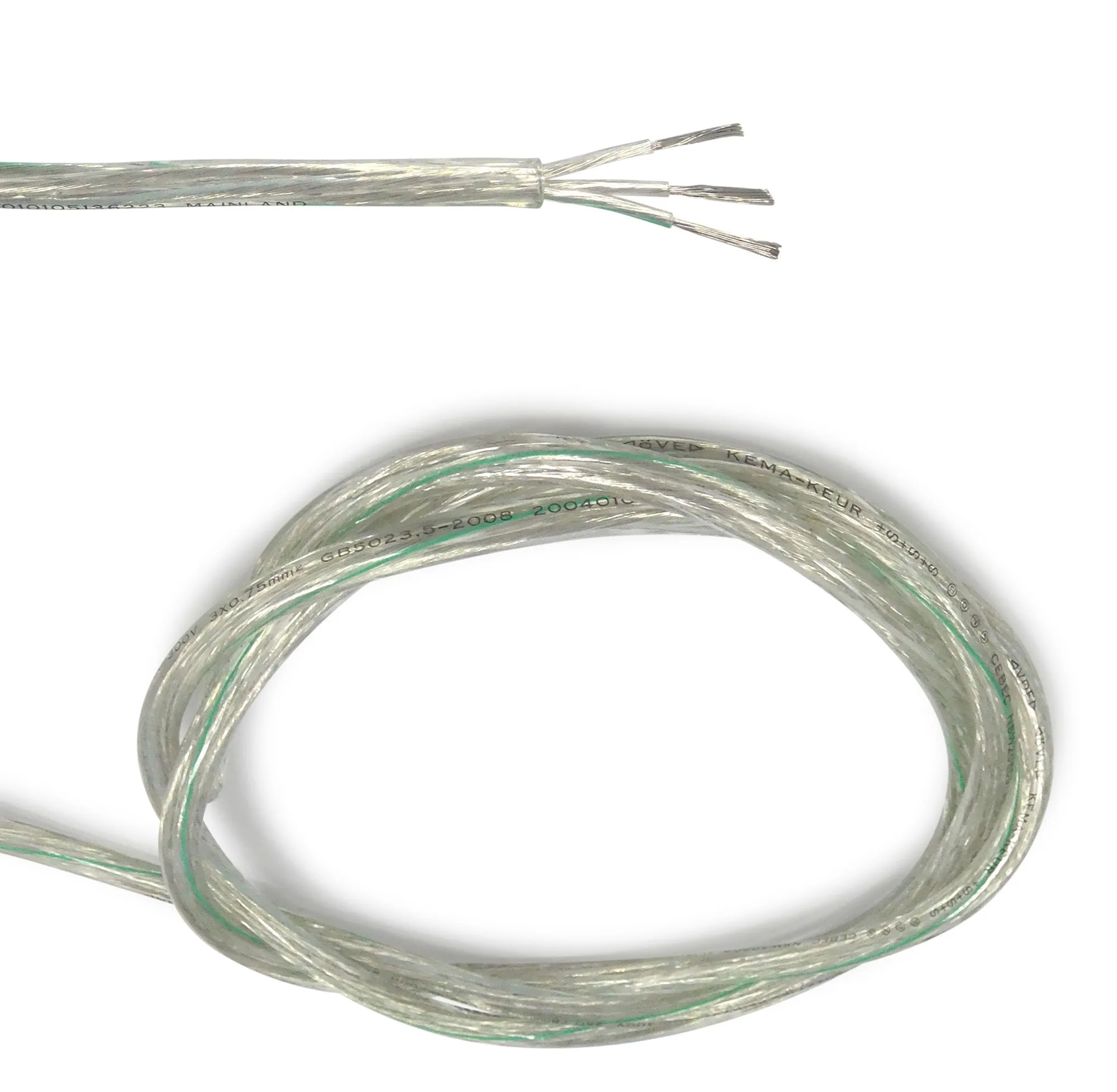 D0426  Cavo 1m Clear 3 Core 0.75mm Cable